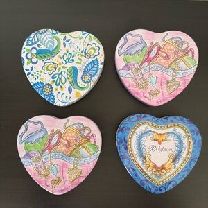 Lot of 4 Brighton Heart Gift Box Tin